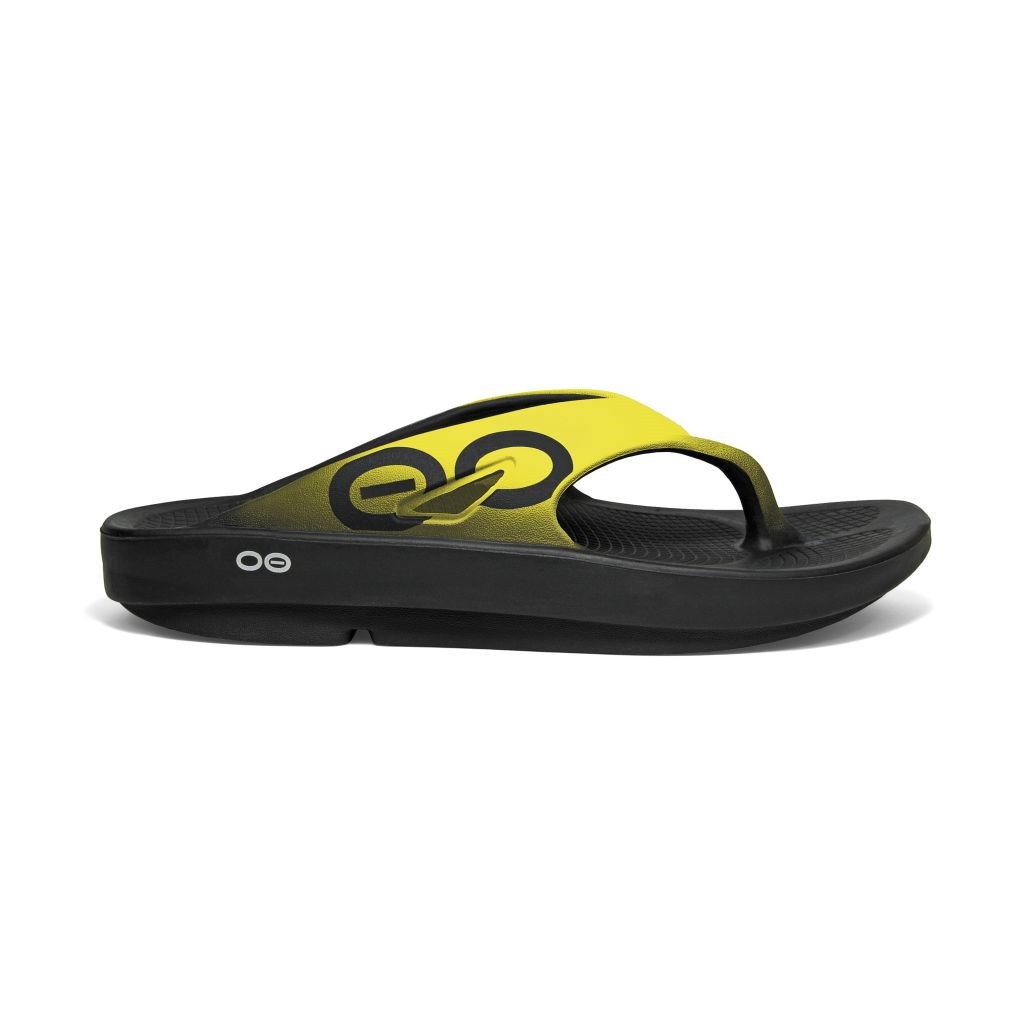 Men's OOFOS OOriginal Sport Sandal M1001 BLKYEL