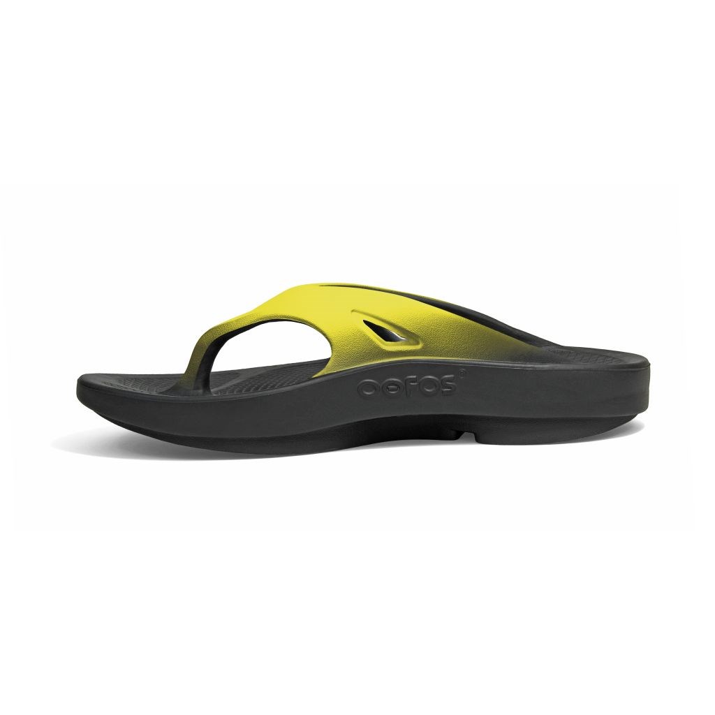 Men's OOFOS OOriginal Sport Sandal M1001 BLKYEL