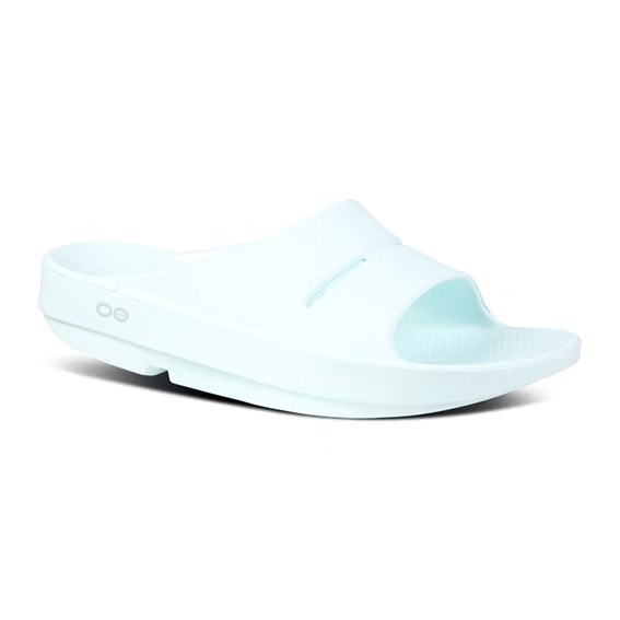 Women's OOFOS OOAHH SLIDE Sandal W1100 ICE