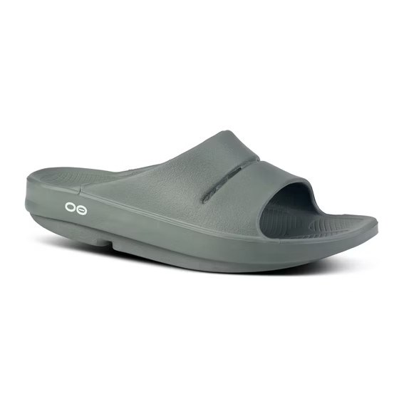 Women's OOFOS OOAHH SLIDE Sandal W1100 OLIV