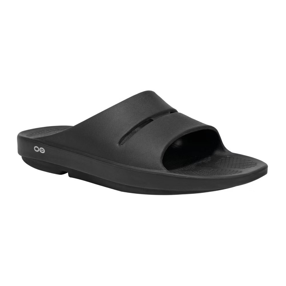 Men's OOFOS OOAHH SLIDE SANDAL M1100 BLK