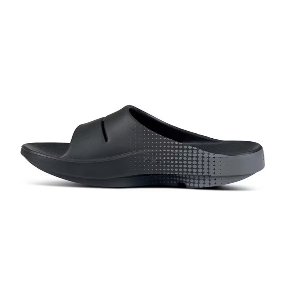 Men's OOFOS OOAHH SPORT SLIDE SANDA M1500 BKMT