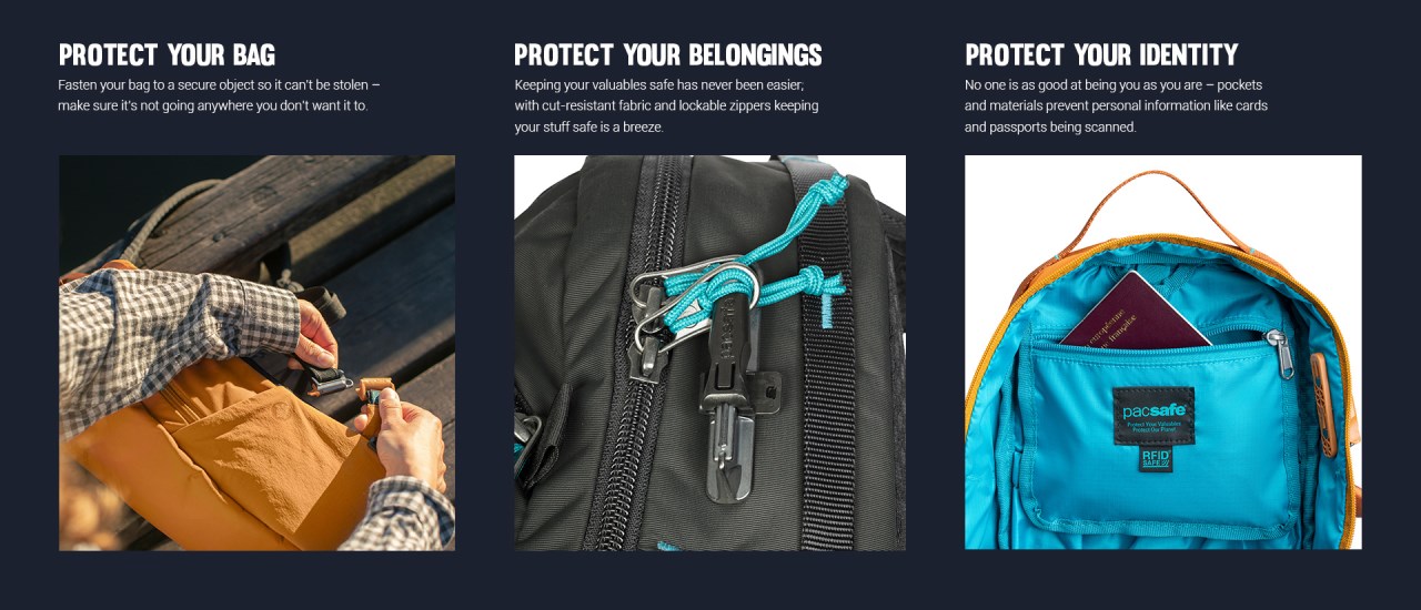 Pacsafe Eco 12L Anti-Theft Sling Backpack-ECO 防盜單肩斜背包 12L (多色)