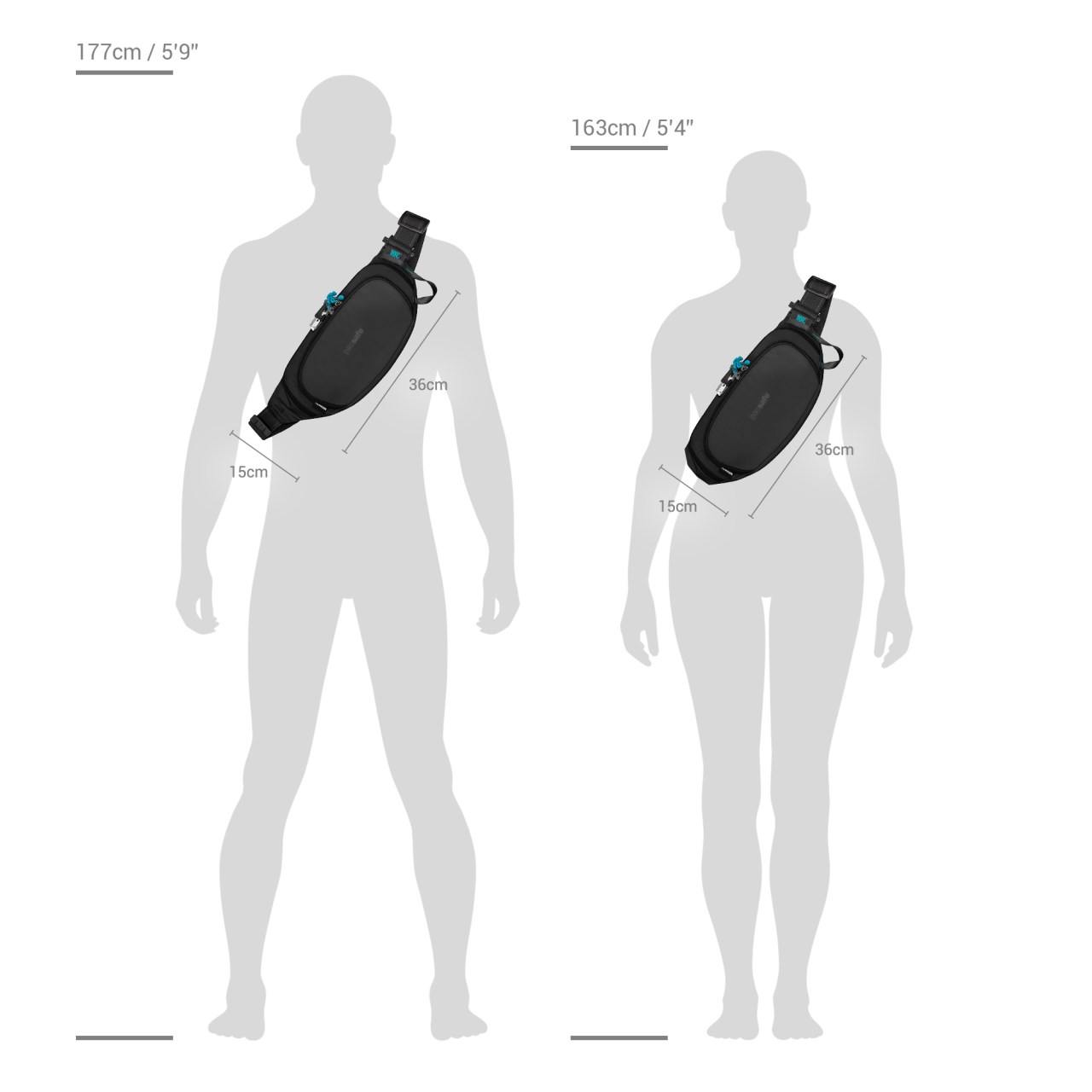 Pacsafe Eco Anti-Theft Waist Pack-ECO 防盜側背胸腰包 3.5L (多色) 