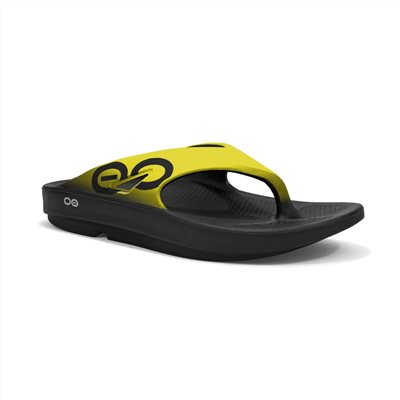 Men's OOFOS OOriginal Sport Sandal M1001 BLKYEL