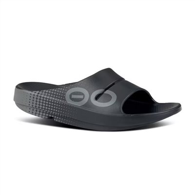 Women's OOFOS OOAHH SPORT SLIDE SANDAL 243 W1500 BKMT